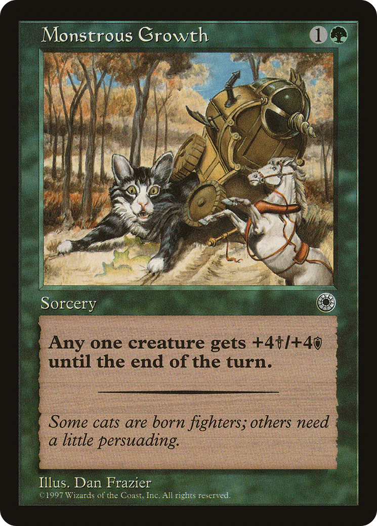 Monstrous Growth (Flavor Text) (POR-) - Portal