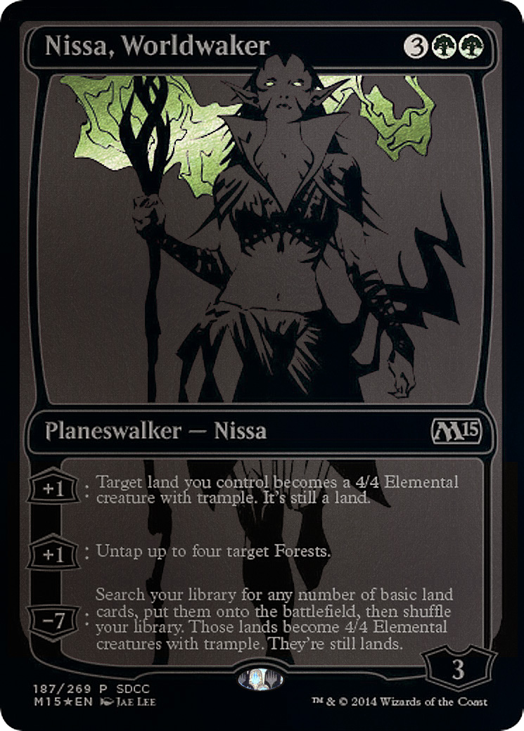 Nissa, Worldwaker (SDCC 2014 Exclusive) (MEDIA-187) - San Diego Comic-Con 2014 Foil