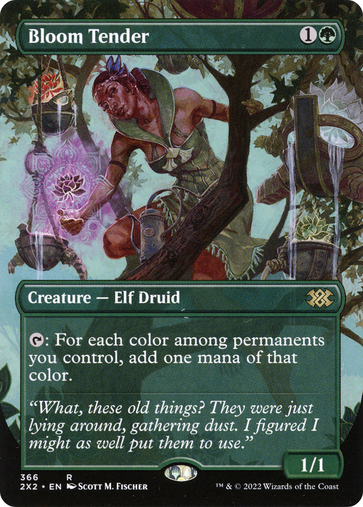 Bloom Tender (Borderless) (2X2-366) - Double Masters 2022 Foil