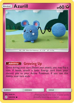 Azurill 146  SM  Cosmic Eclipse - Common