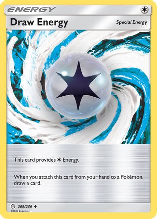 Draw Energy 209  - Reverse Holofoil SM  Cosmic Eclipse - Uncommon