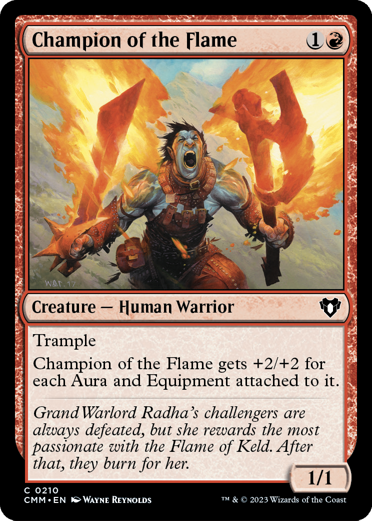 Champion of the Flame (CMM-210) - Commander Masters Foil