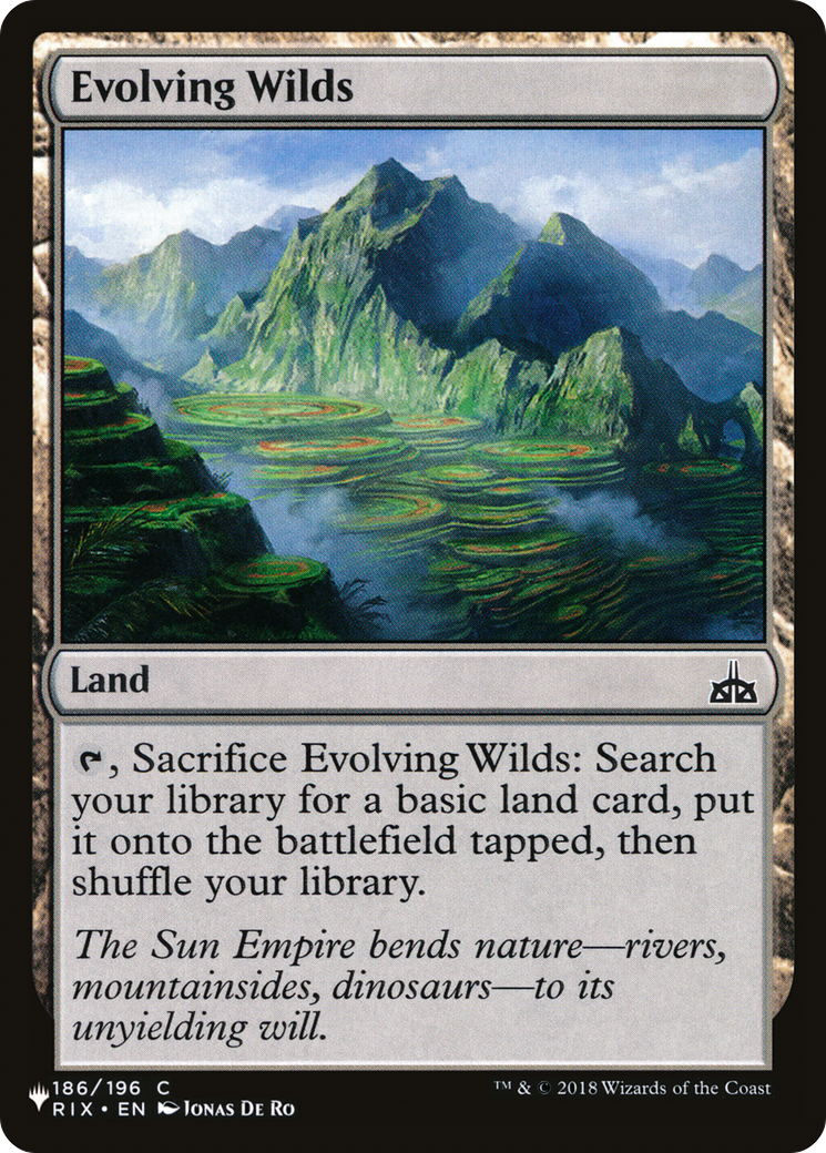 Evolving Wilds (RIX) (LIST-RIX-186) - The List