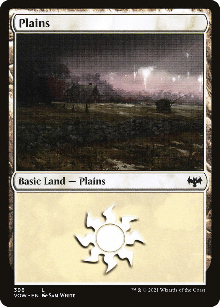 Plains (398) (VOW-398) - Innistrad: Crimson Vow Foil