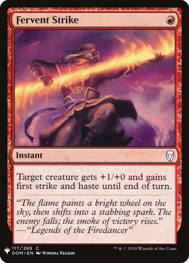 Fervent Strike (LIST-DOM-117) - The List