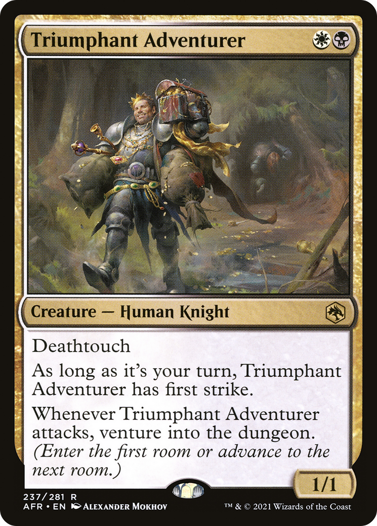 Triumphant Adventurer (AFR-237) - Adventures in the Forgotten Realms Foil