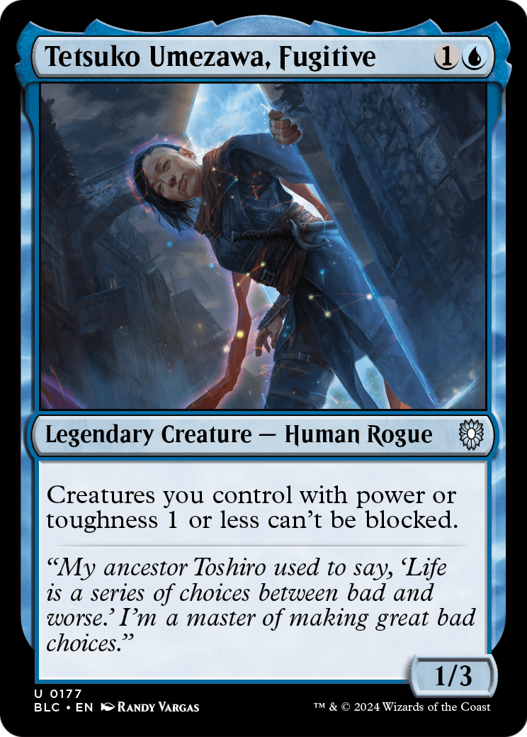 Tetsuko Umezawa, Fugitive (BLC-177) - Bloomburrow Commander