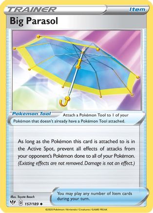 Big Parasol 157  SWSH03 Darkness Ablaze - Uncommon