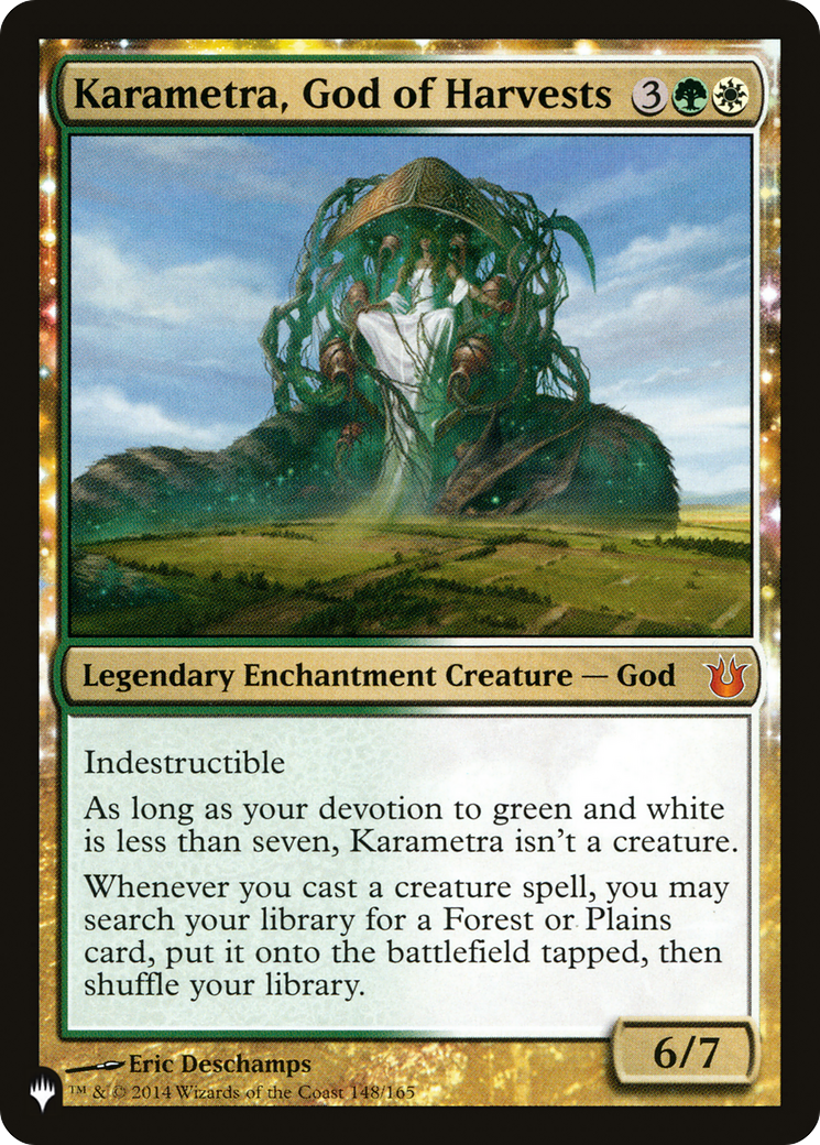 Karametra, God of Harvests (LIST-BNG-148) - The List: (enchantment)