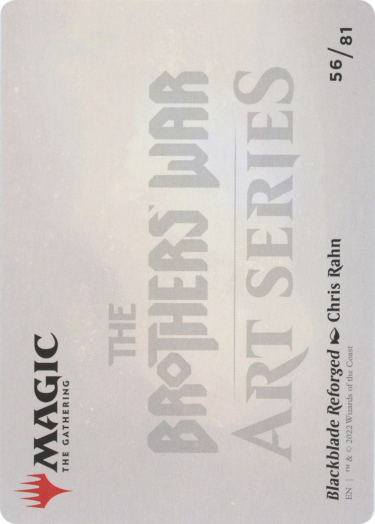 Blackblade Reforged // Blackblade Reforged (ABRO-056) - The Brothers' War Art Series (Borderless)