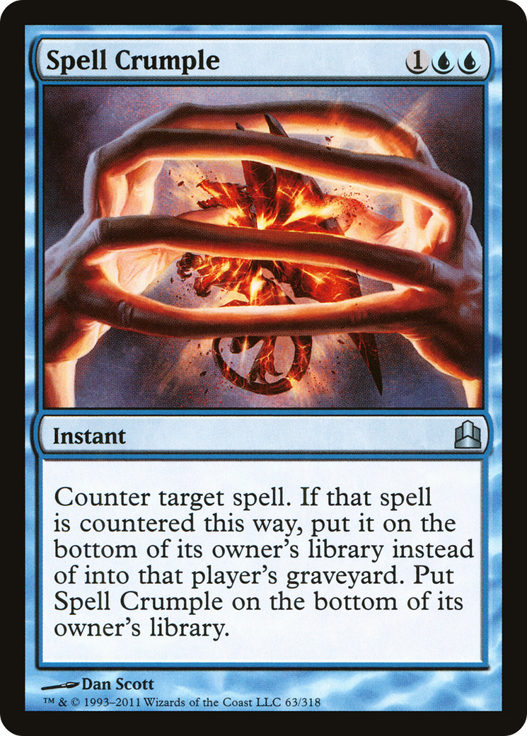 Spell Crumple (CMD-063) - Commander 2011