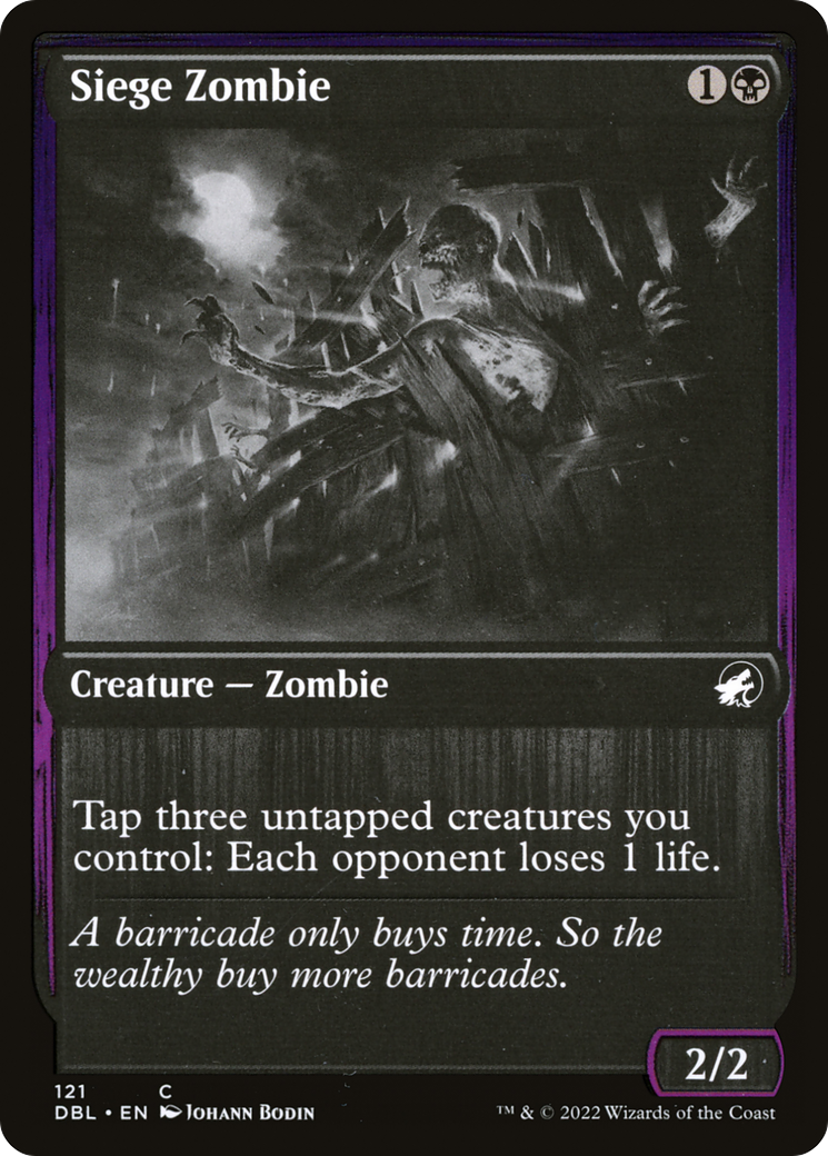 Siege Zombie (DBL-121) - Innistrad: Double Feature