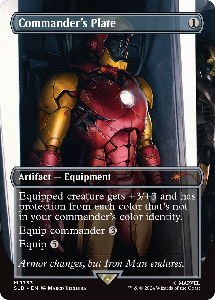 Commander's Plate (SLD-1733) - Secret Lair Drop (Borderless)
