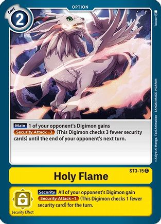 Holy Flame (ST3-015) - Starter Deck 03: Heaven's Yellow