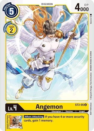 Angemon - ST3-05 (Tamer Party Promo) (ST3-05) - Starter Deck 03: Heaven's Yellow