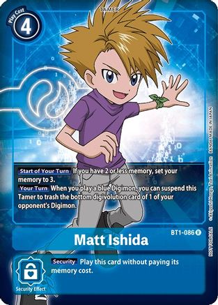 Matt Ishida - BT1-086 (Box Topper) (BT1-086) - Release Special Booster 1.0 Foil