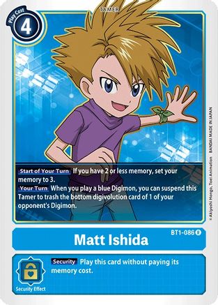 Matt Ishida - BT1-086 (BT1-086) - Release Special Booster 1.0