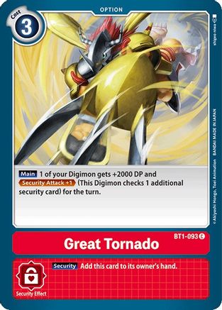 Great Tornado (BT1-093) - Release Special Booster 1.0