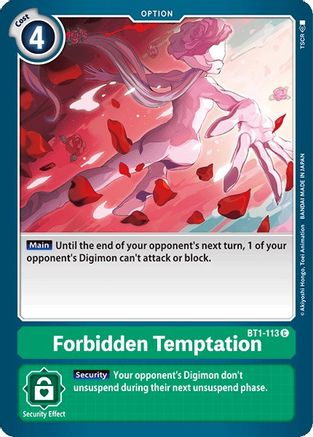 Forbidden Temptation (BT1-113) - Release Special Booster 1.0