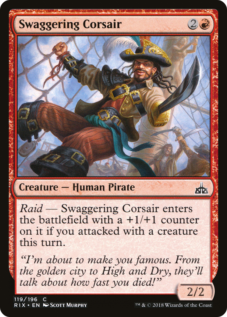 Swaggering Corsair (RIX-119) - Rivals of Ixalan