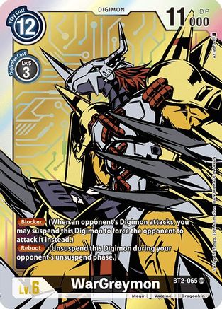 WarGreymon - BT2-065 (Alternate Art) (BT2-065) - Release Special Booster 1.0 Foil