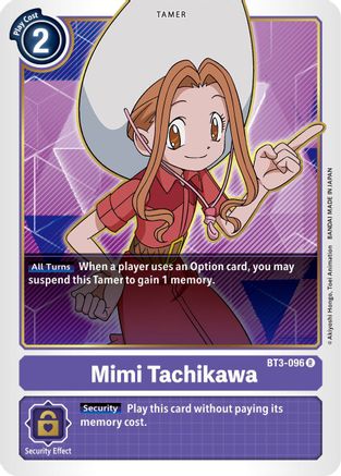 Mimi Tachikawa - BT3-096 (BT3-096) - Release Special Booster 1.5