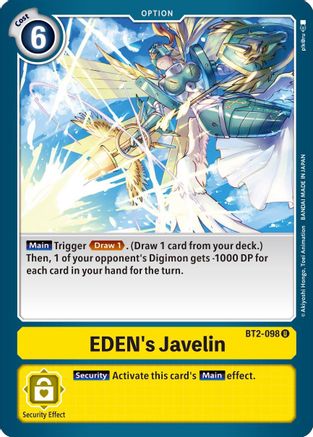 EDEN's Javelin (BT2-098) - Release Special Booster 1.5