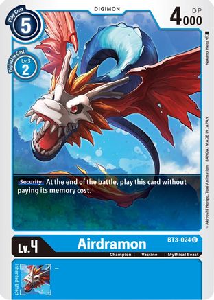 Airdramon (BT3-024) - Release Special Booster 1.5
