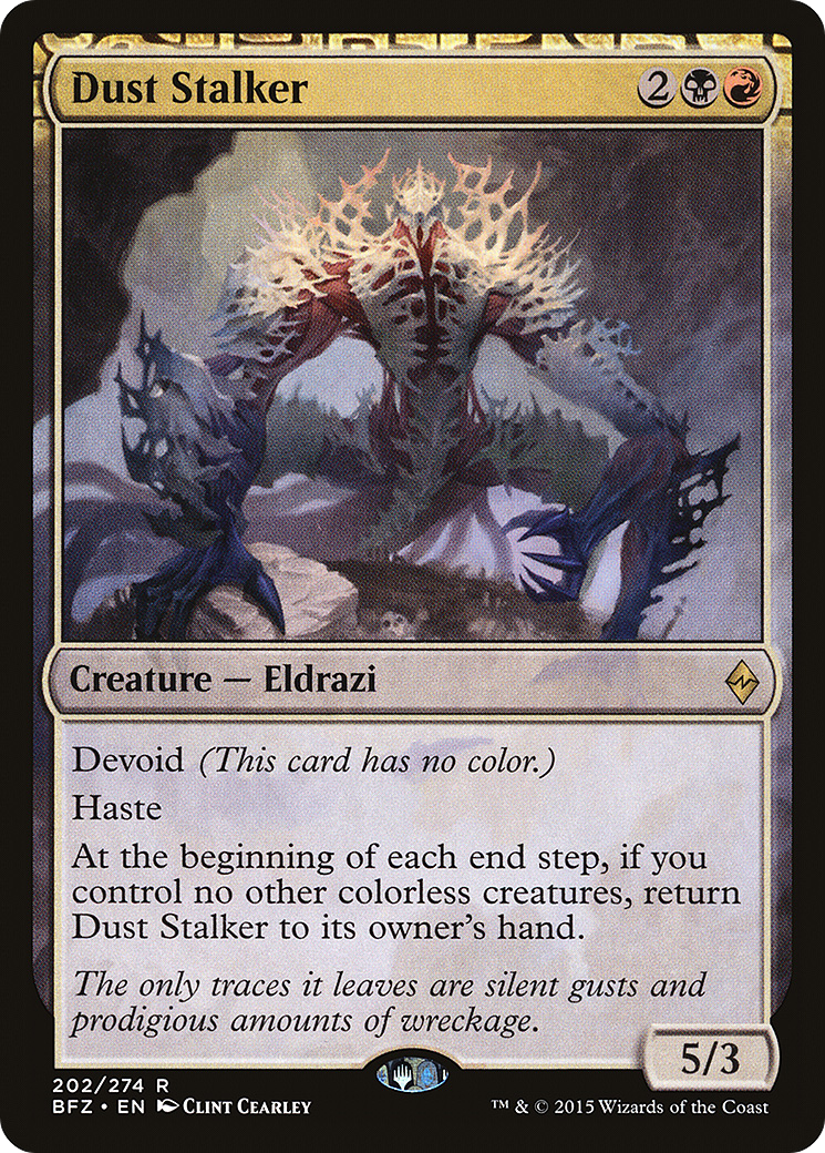 Dust Stalker (BFZ-202) - Battle for Zendikar: (devoid) Foil