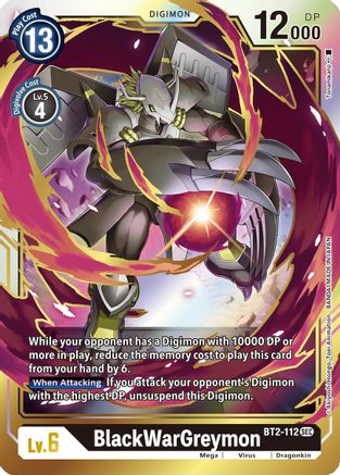 BlackWarGreymon (BT2-112) - Release Special Booster 1.5 Foil
