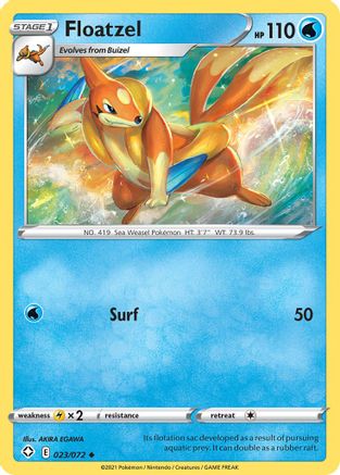 Floatzel 023  Shining Fates - Uncommon