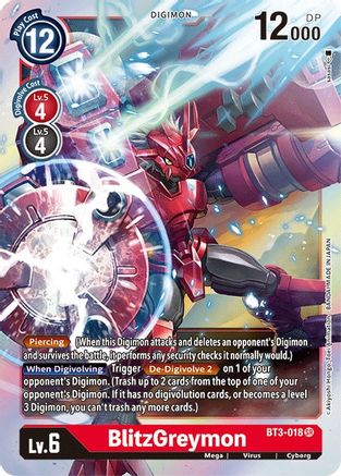 BlitzGreymon (BT3-018) - Release Special Booster 1.5 Foil