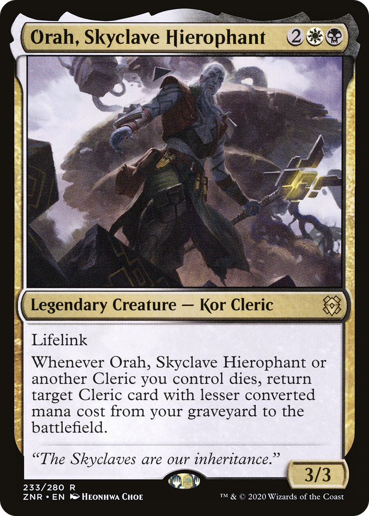 Orah, Skyclave Hierophant (ZNR-233) - Zendikar Rising Foil
