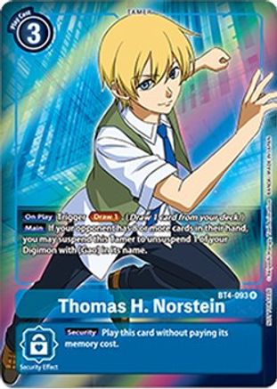 Thomas H. Norstein (Box Topper) (BT4-093) - Great Legend Foil