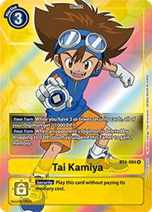 Tai Kamiya (Box Topper) (BT4-094) - Great Legend Foil