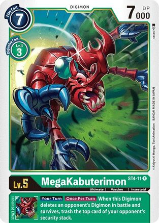 MegaKabuterimon (ST4-11) - Starter Deck 04: Giga Green
