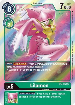Lilamon (BT4-059) - Great Legend Foil