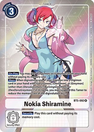 Nokia Shiramine (Box Topper) (BT5-092) - Battle of Omni Foil