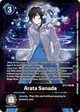 Arata Sanada (Box Topper) (BT5-090) - Battle of Omni Foil