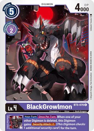 BlackGrowlmon (BT5-076) - Battle of Omni