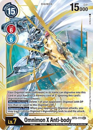 Omnimon X Anti-body (BT5-111) - Battle of Omni Foil