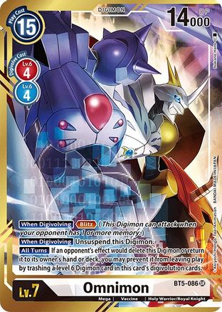 Omnimon (Alternate Art - Nakano Haito) (BT5-086) - Battle of Omni Foil