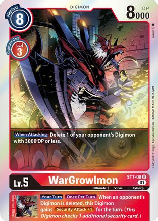 WarGrowlmon (ST7-08) - Starter Deck 07: Gallantmon Foil