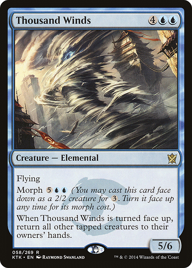 Thousand Winds (KTK-058) - Khans of Tarkir Foil