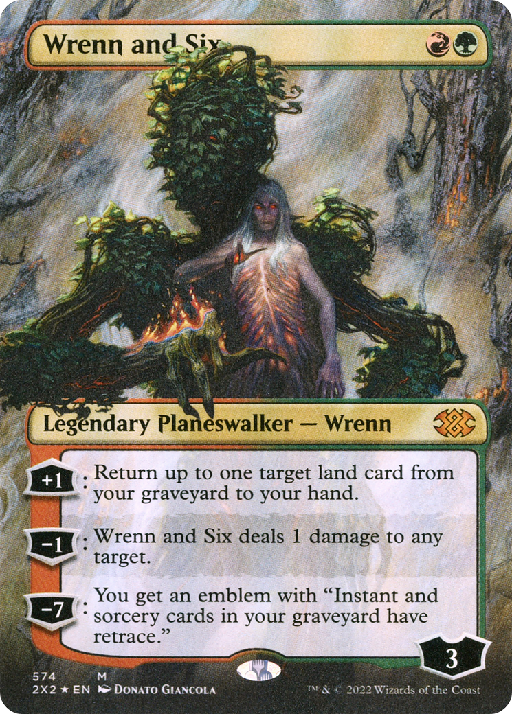 Wrenn and Six (Textured Foil) (2X2-574) - Double Masters 2022 (Borderless) Foil