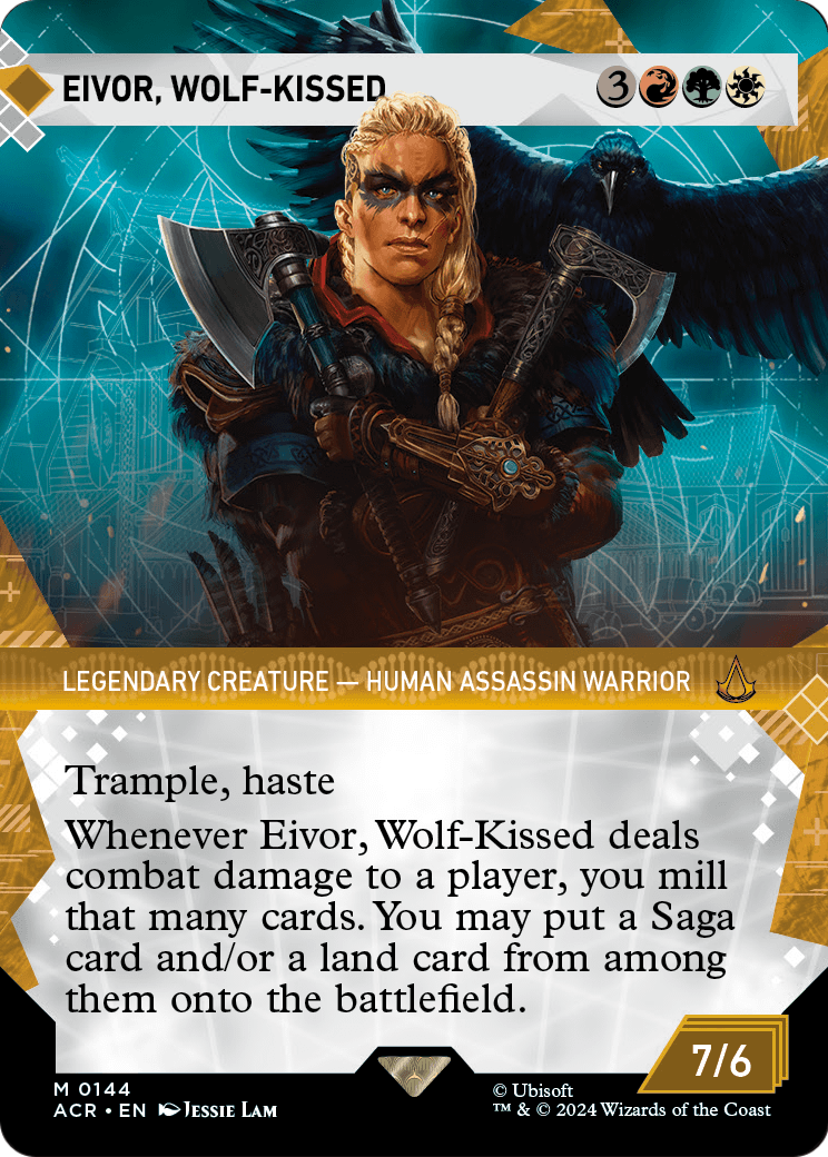 Eivor, Wolf-Kissed (Showcase) (ACR-144) - Assassin's Creed: (Showcase) (Borderless) Foil