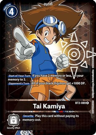 Tai Kamiya - BT2-089 (Official Tournament Pack Vol.3) (BT2-089) - Release Special Booster 1.0
