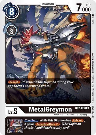 MetalGreymon - BT2-063 (Official Tournament Pack Vol.3) (BT2-063) - Release Special Booster 1.0