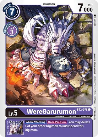 WereGarurumon - BT2-078 (Official Tournament Pack Vol.3) (BT2-078) - Release Special Booster 1.0