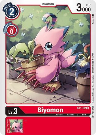 Biyomon (Official Tournament Pack Vol.3) (ST1-02) - Starter Deck 01: Gaia Red